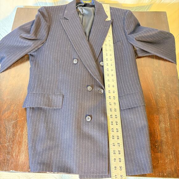 Vintage Brooks Brothers Brooksgate Pin-Striped Blazer USA Made Sports Coat Union - Picture 3 of 13